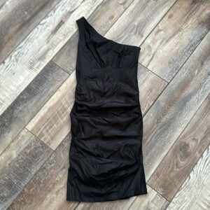 Nicole Miller Collection Asymmetrical Ruched Dress 2